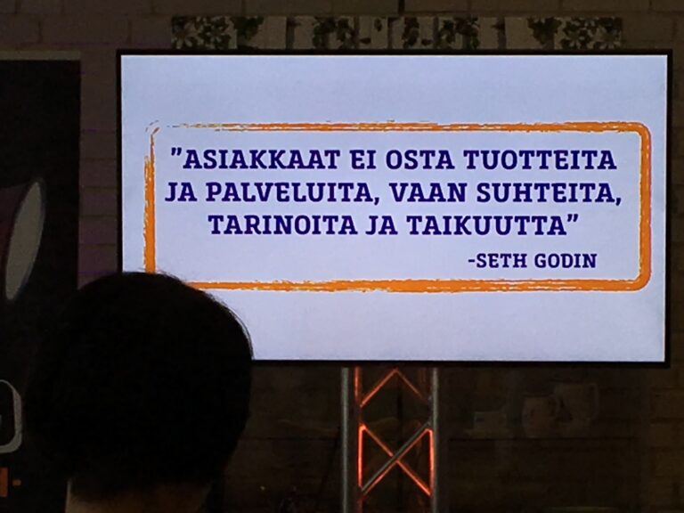 Tämän päivän myyjä ei tyrkytä